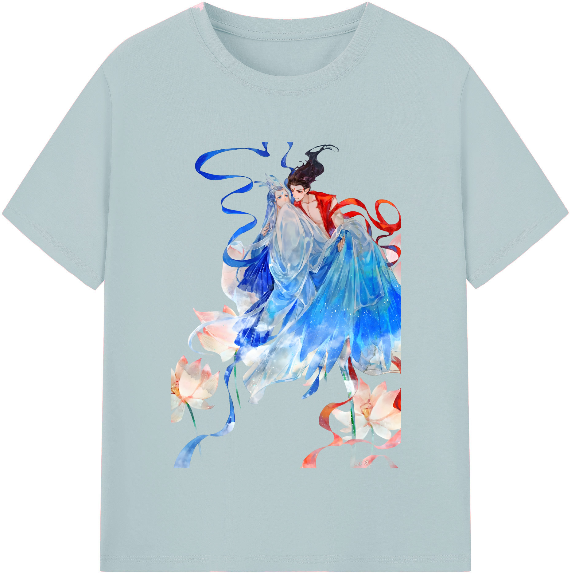 （画像用） Ne Zha 2 ナタ 魔童の大暴れ 綿100％半袖Tシャツ（フロントプリント）